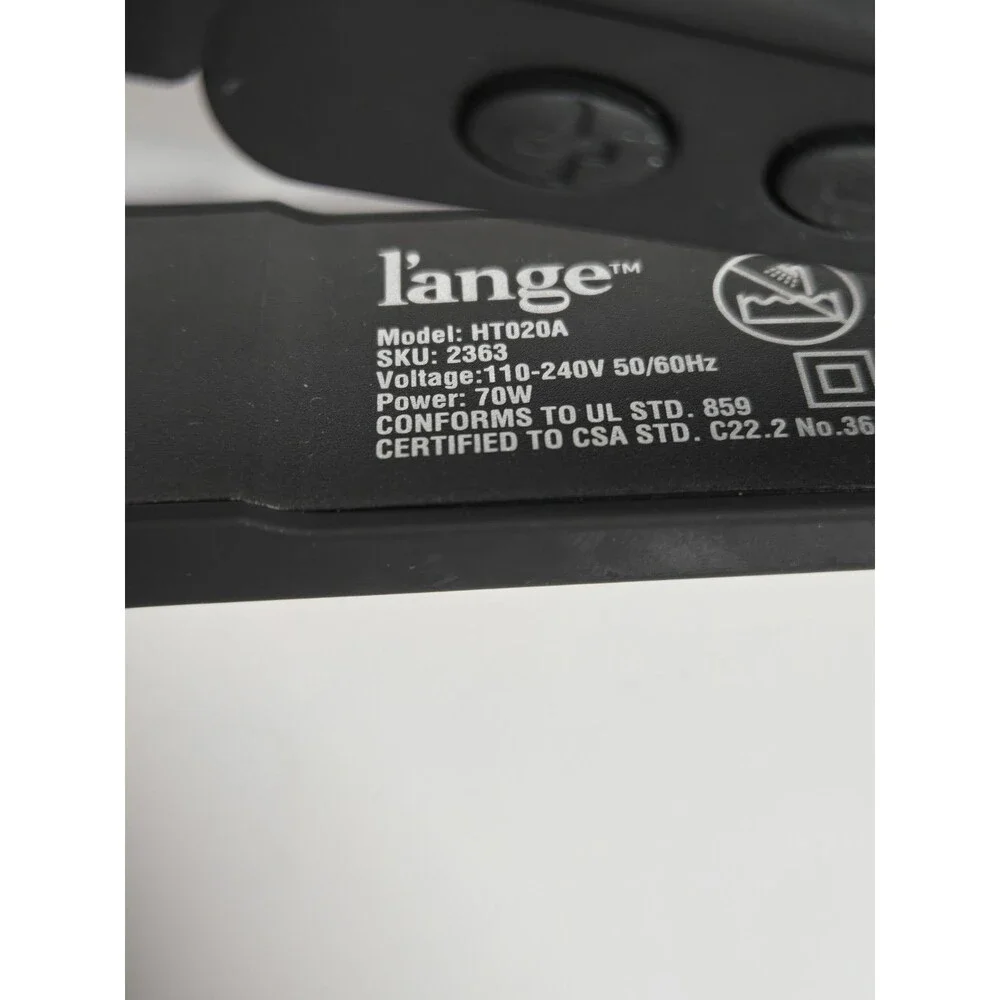 L'ange Le Waver 3 Barrel Titanium Hair Waver Black HT020A 70W Tested
